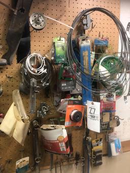 Handtools, pipe wrenches, clamps.