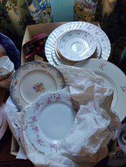 Assorted Glassware incl. Plates, Cups & Saucers & Goblets