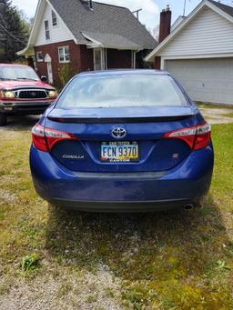 2015 Toyota Corolla Passenger Car, VIN #2T1BURHE4FC261115