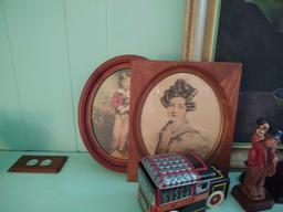 Baldauf Clock Co. Mantle Clock, Ancestral Photos & Canvas Painting