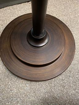 3 light floor lamp brushed bronze finish 71.5 inches tall