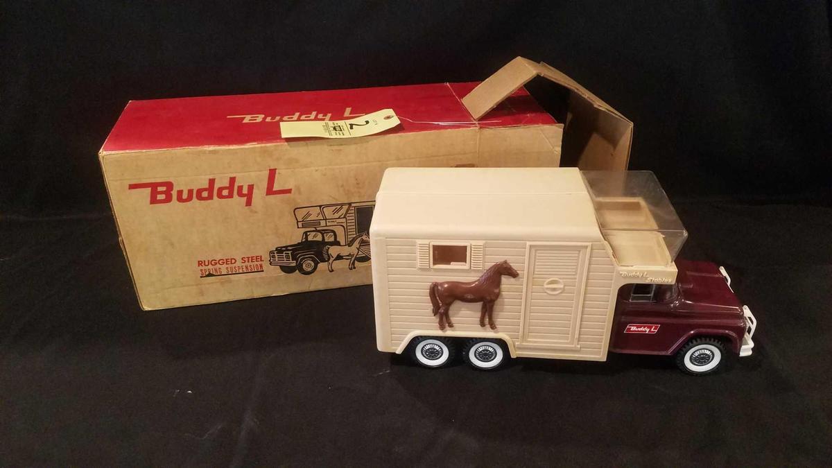 Buddy L horse van with horses