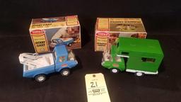 Tonka start cart No. 1235 and scamper camper No. 1250