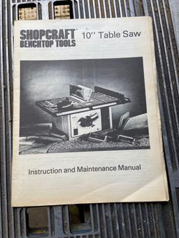 Shopcraft 10" Table Saw