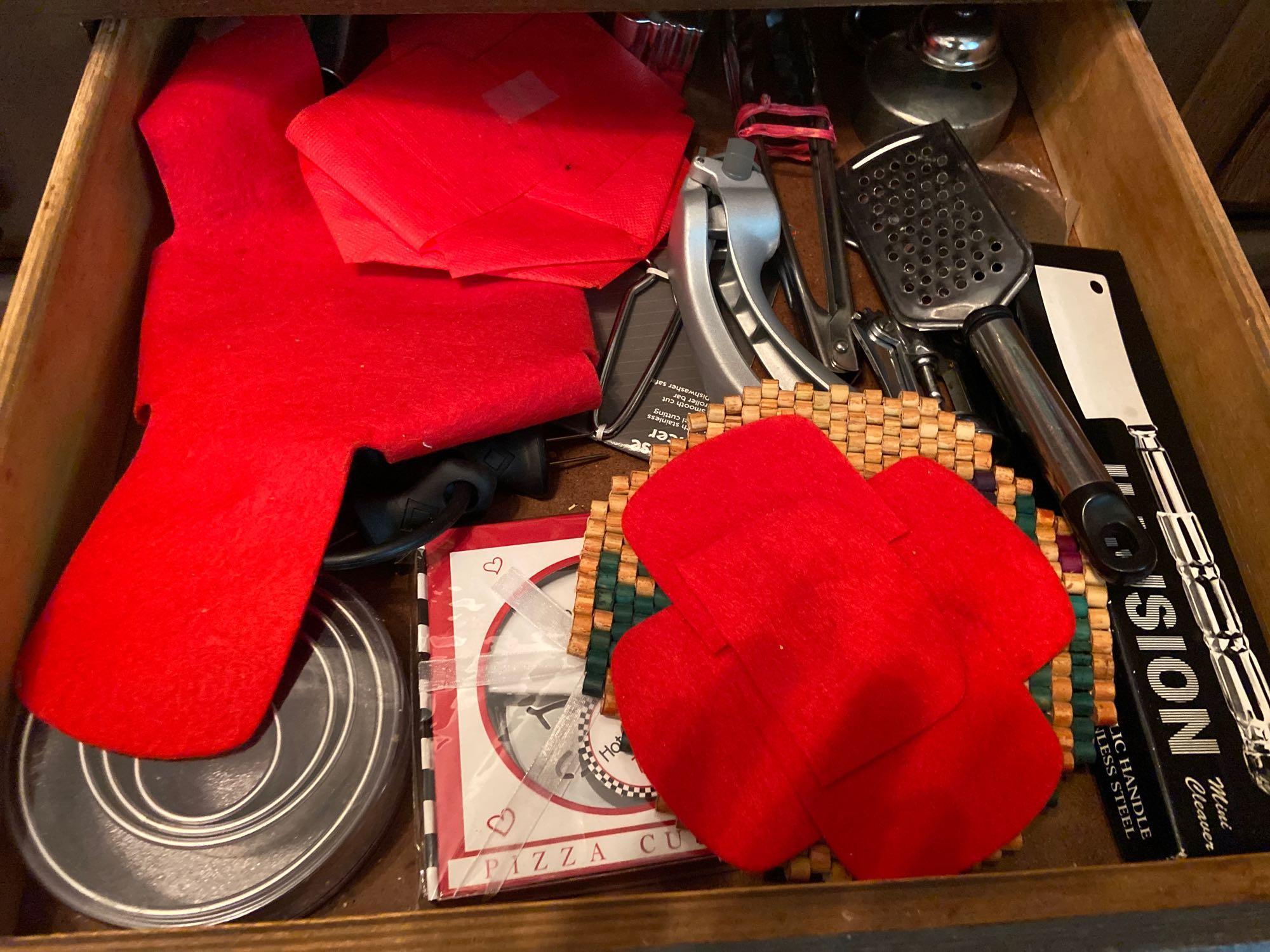 Contents of Bottom Kitchen Cabinets