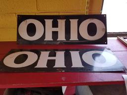 2 early porcelain Ohio signs - bid x 2