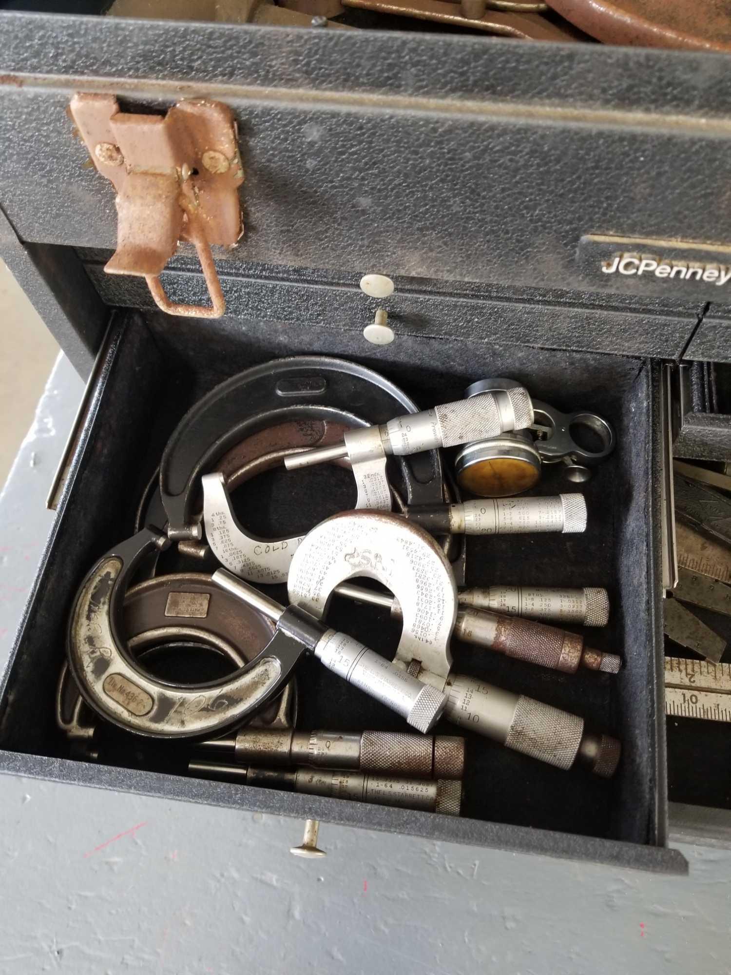 JCPenny machinist chest with tools