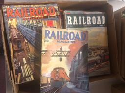 Vintage railroad magazines from the 1940s