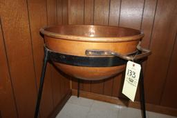 Copper kettle w/ stand