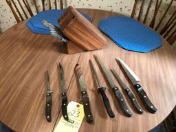 Ekco Arrowhead knife set, decor