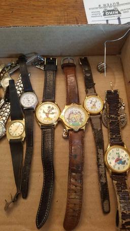 Mickey mouse, timex, remington, waltham mens and womens
