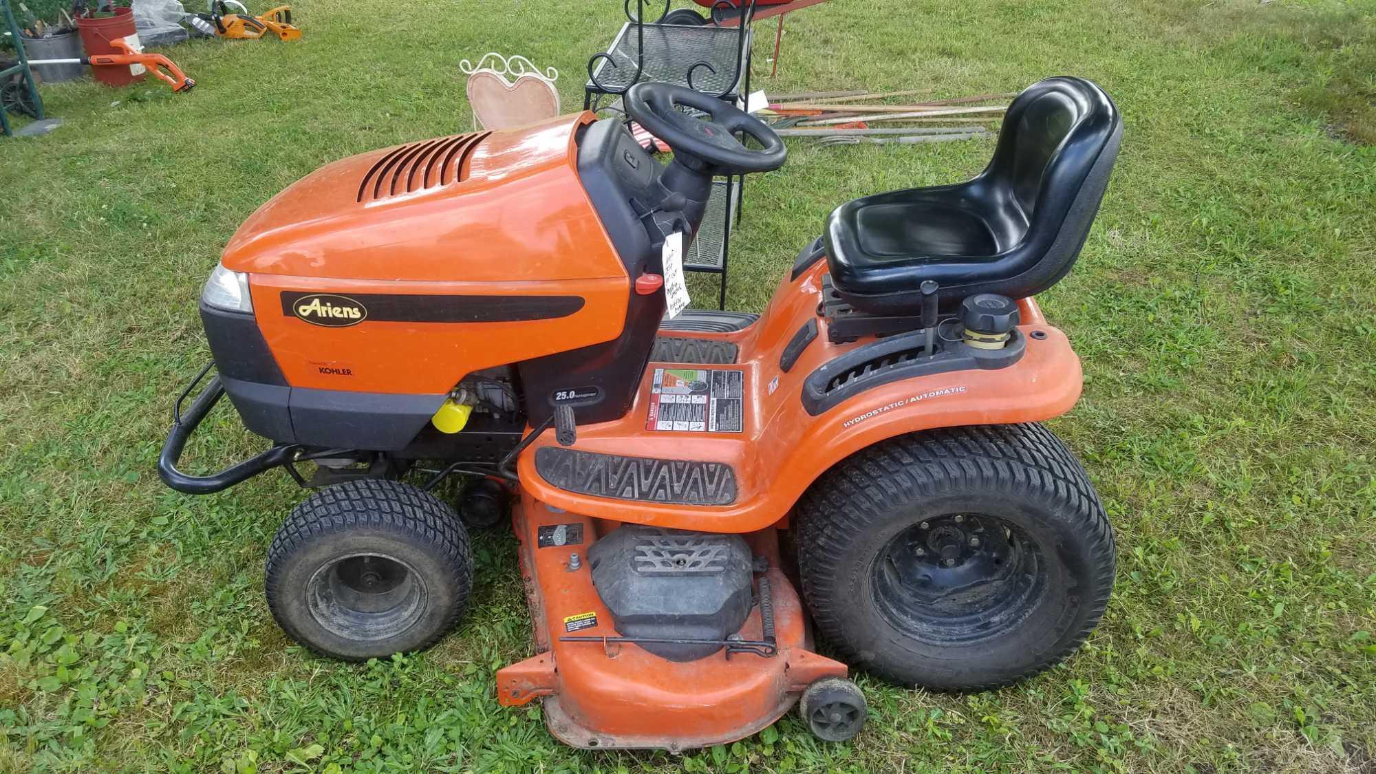 Ariens 25 hp 54" cut riding mower, hydrostatic with 364 hours