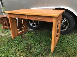 Two-drawer southwest style desk