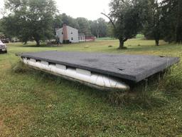 25.6'x 8.2' floating pontoon dock