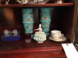 RS Prussia tea set, Sandizell, figurines And floral vases