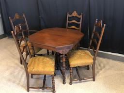 Depression Era Table with 4 Chairs