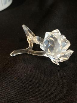 Swarovski Silver Crystal Rose