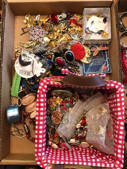 3 Boxes of Costume Jewelry