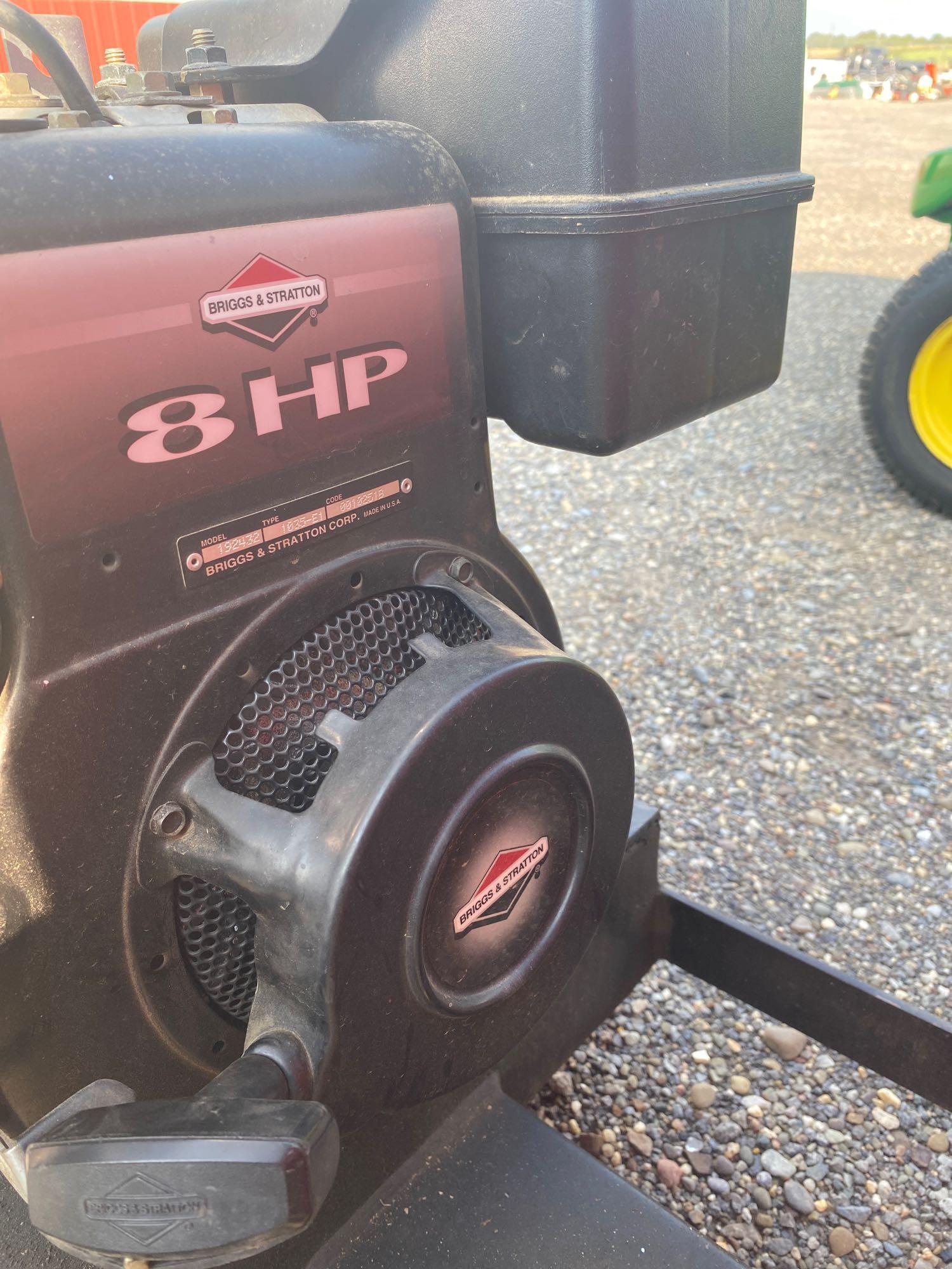 Trac Vac with 8hp Briggs & Stratton engine