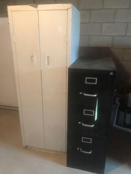 Metal cabinet, 3 drawer filing cabinet