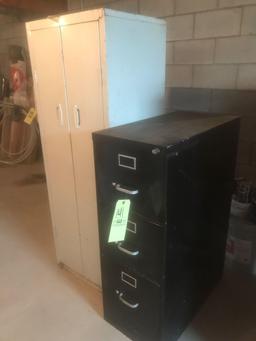 Metal cabinet, 3 drawer filing cabinet