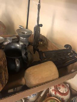 Kitchen utensils, candle holders, etc