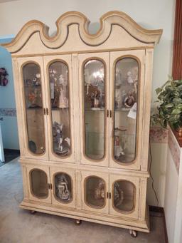 2pc Lighted China Cabinet