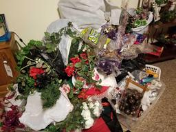 Large lot of artificial flowers