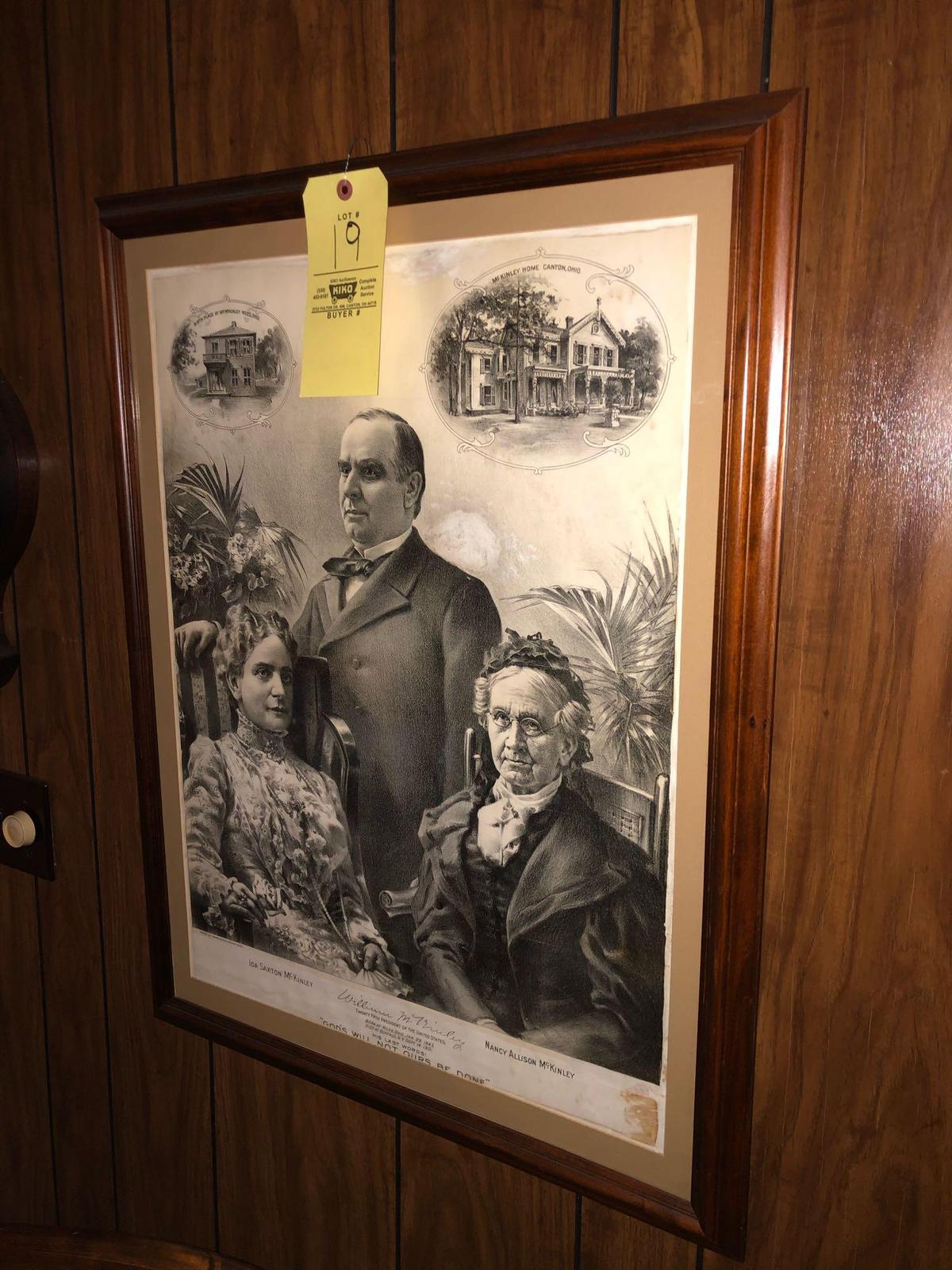President McKinley Framed Print 25in W x 31in T