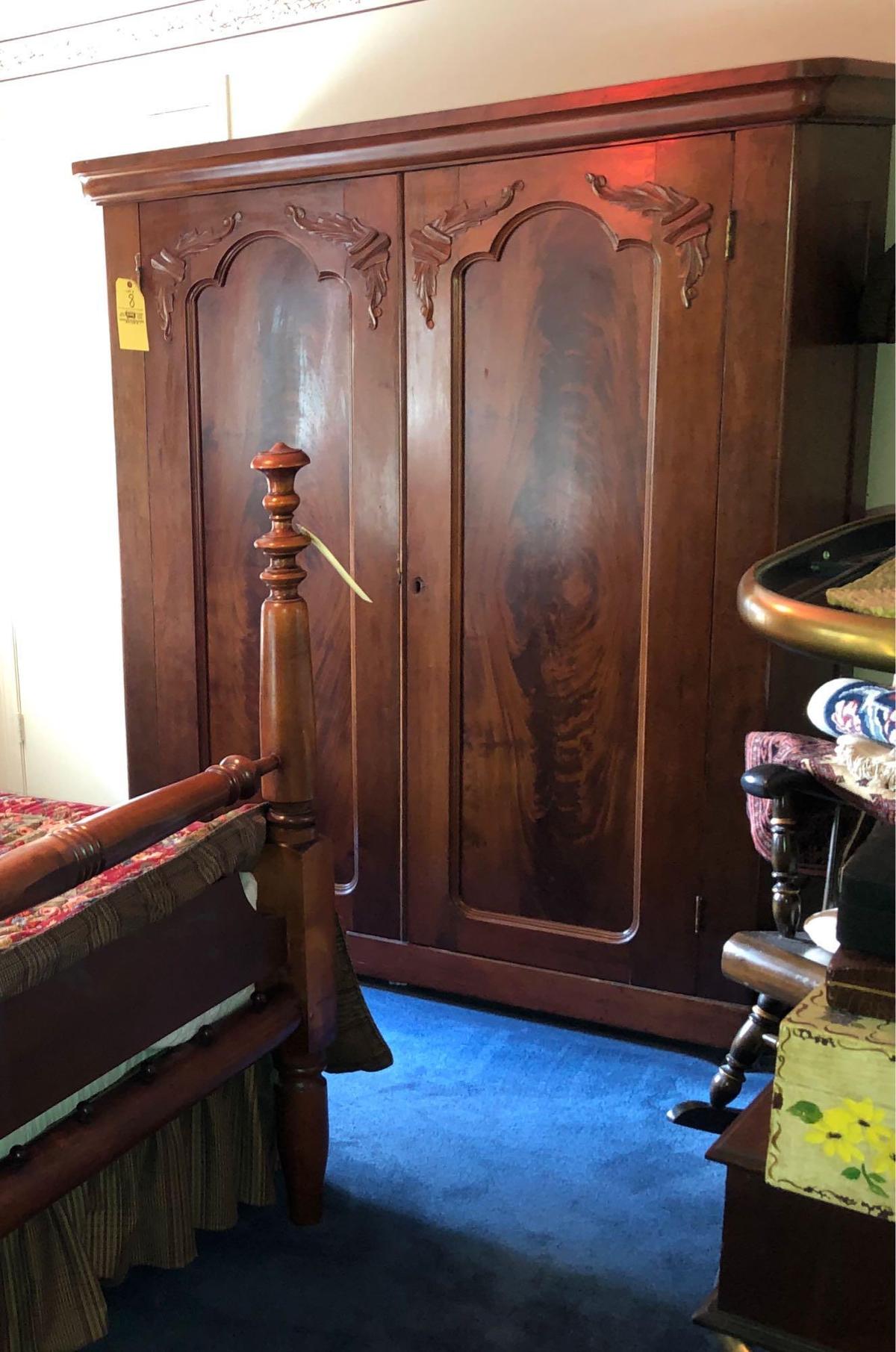 Large Wardrobe with Applied Carvings