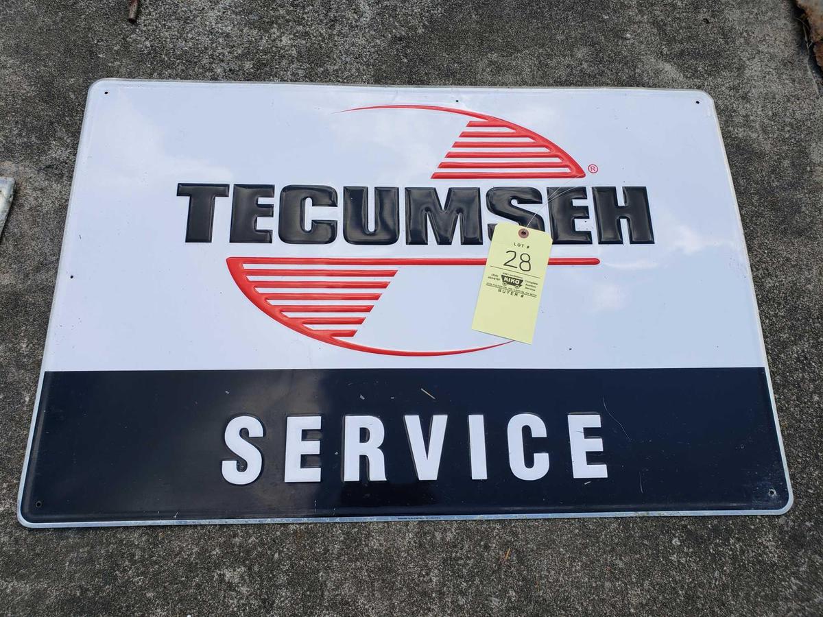 Tecumseh Service Tin Sign