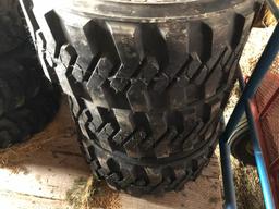 (4) New 12-16.5 skid loader tires