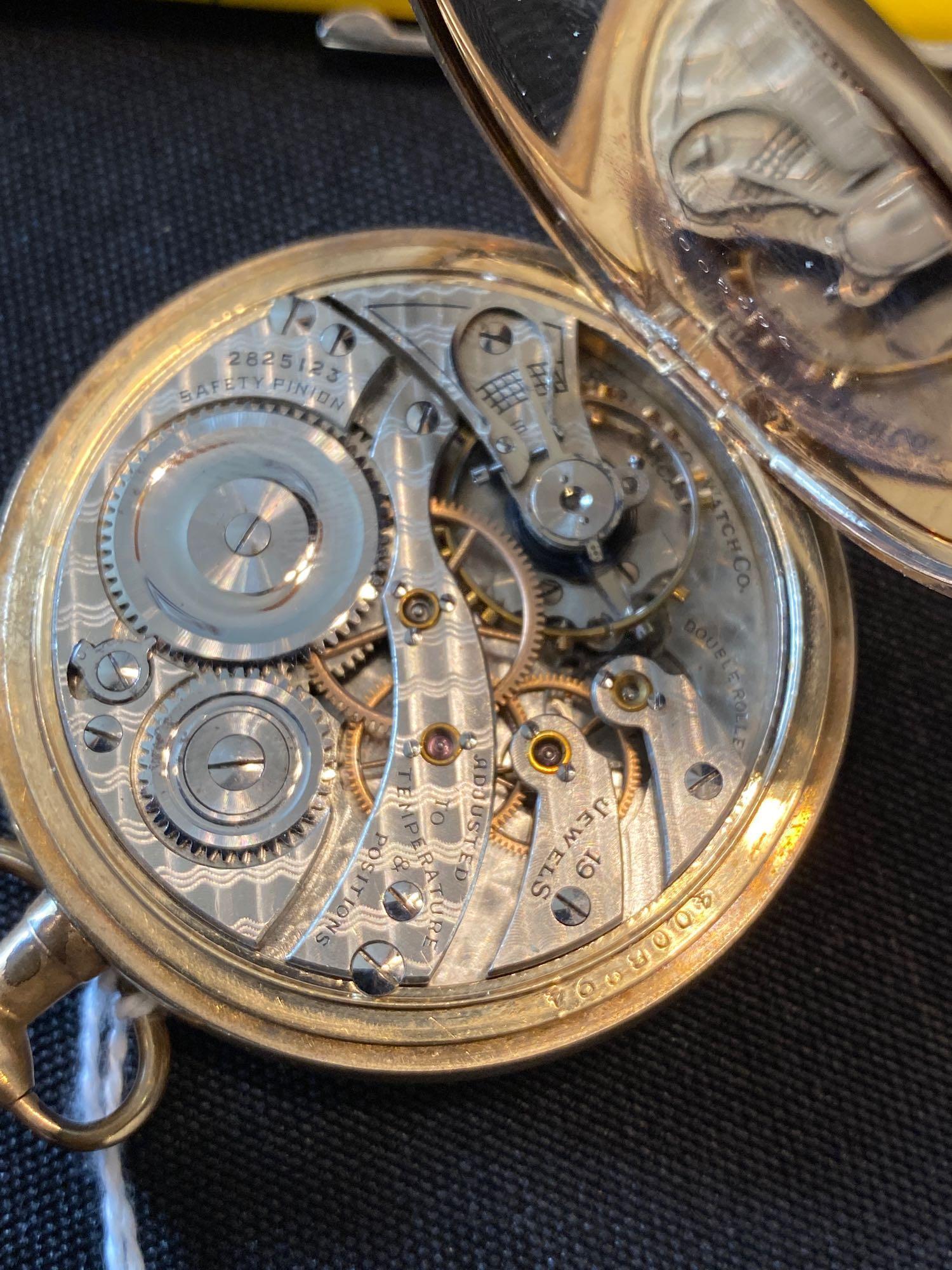 Burlington watch co 19 jewels hunter case