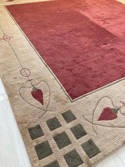 Stickley Highland Park Red Rug Hand Knotted