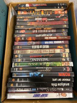 (2) Boxes of DVDs