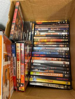 (2) Boxes of DVDs