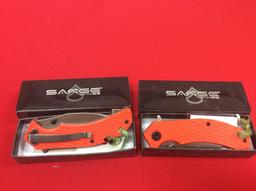 2 Sarge folding Knives