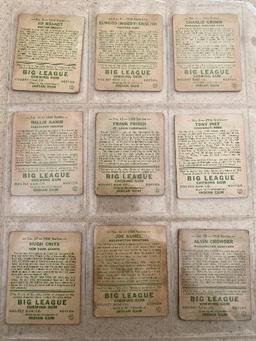 (20) 1934 Goudey baseball cards.