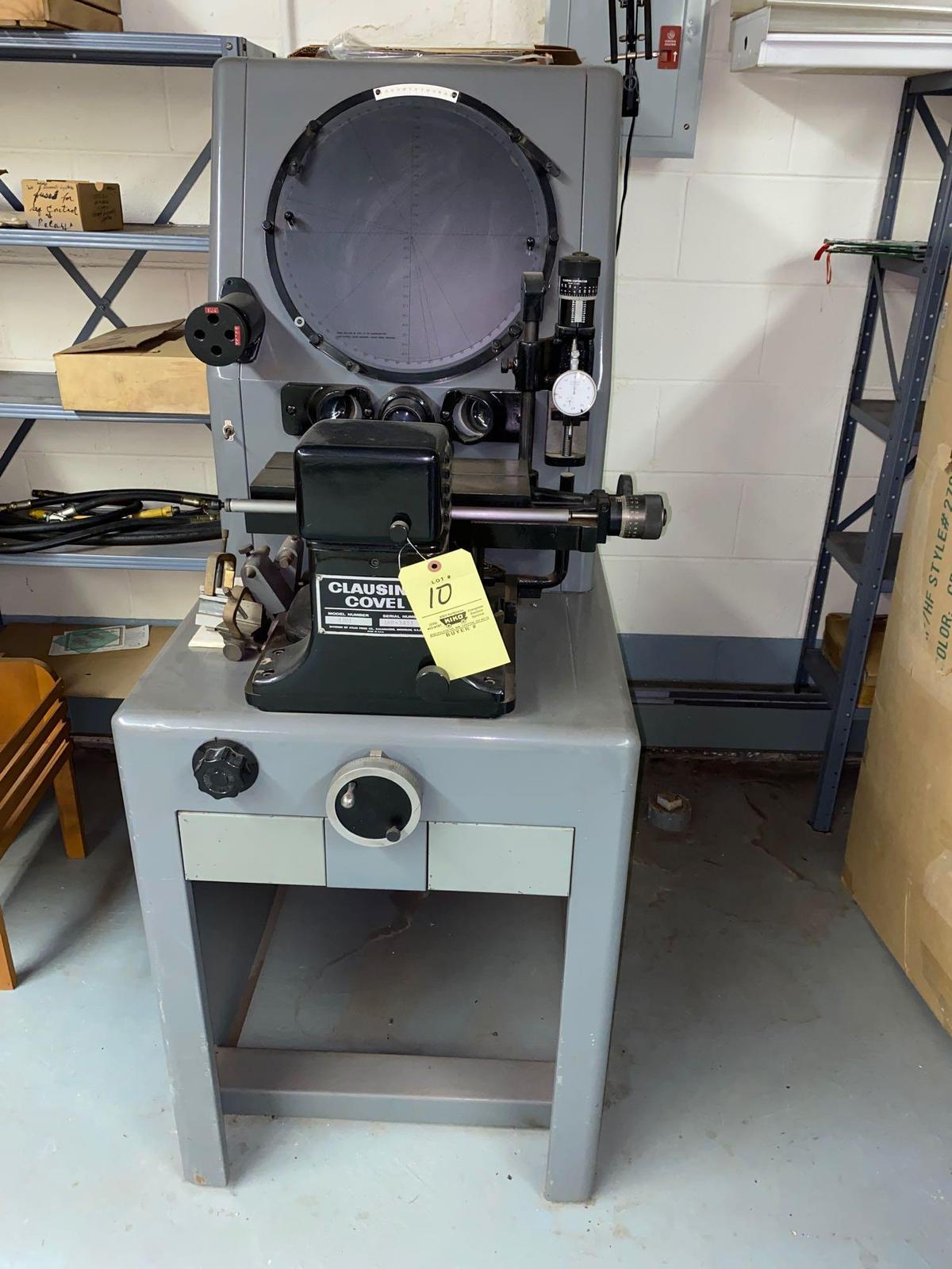 Clausing Covel mod 4301 Optical Comparator