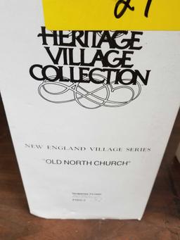 Dept 56 New England Village Craggy Cove Lighthouse, Christmas Bells, Old North Church. Bid x 3