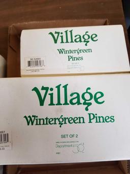 Dept 56 Village Accessories, Trees, Bid x 3