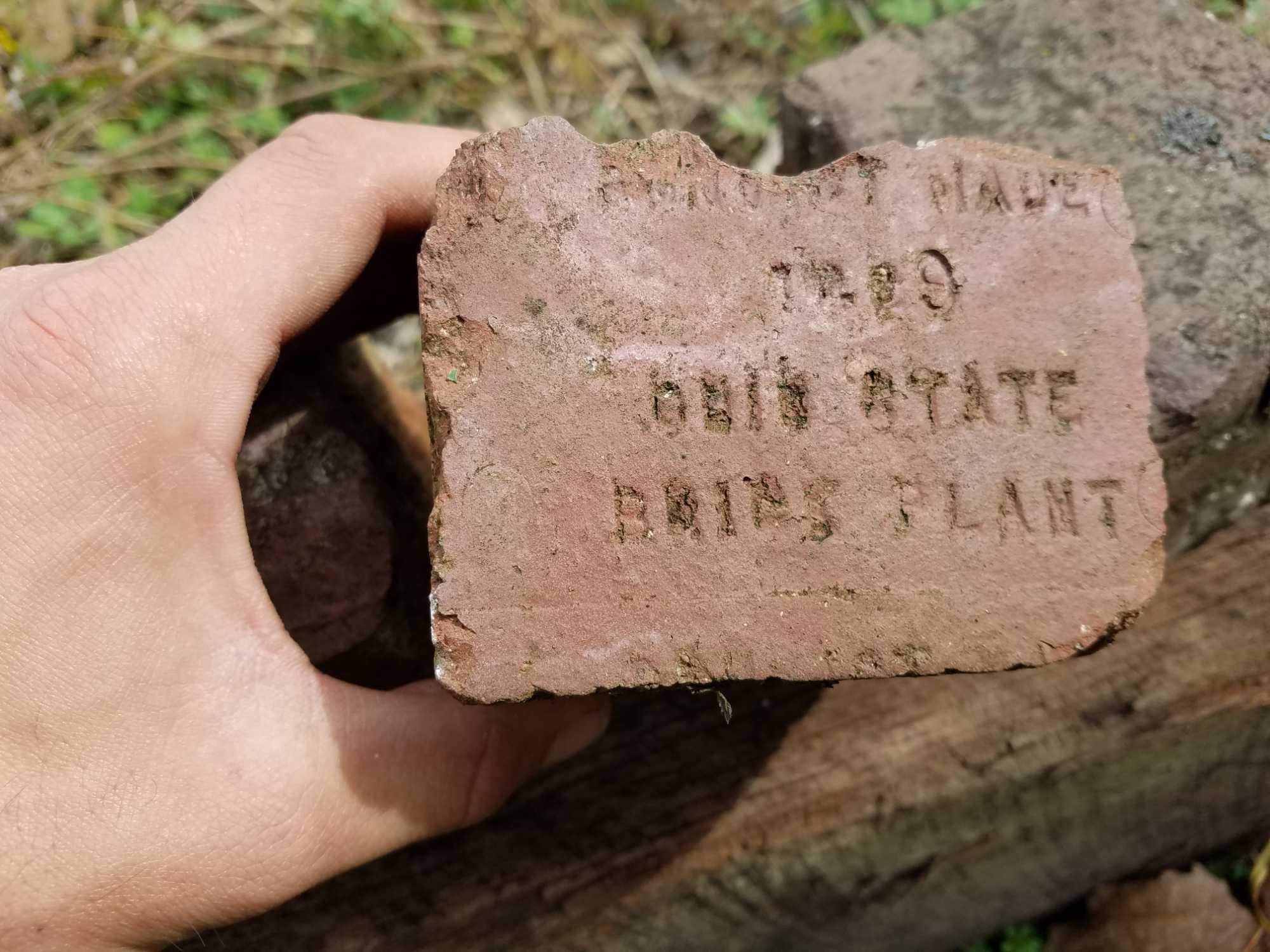 Group of assorted paving brick. Some from Ohio State Prison