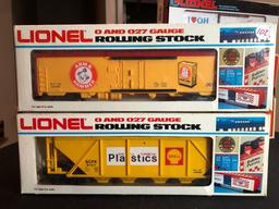 Lionel Train Cars, I Love Ohio Boxcar, Arm and Hammer Billboard Reefer, Shell Covered Hopper