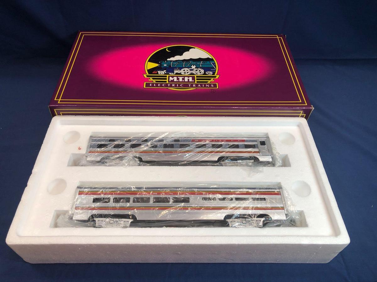 MTH Santa Fe 60 Foot Aluminum Sleeper Diner Set