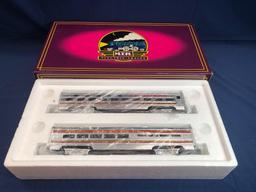 MTH Santa Fe 60 Foot Aluminum Sleeper Diner Set