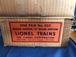Pair of Lionel Trains #22 O Gauge Switches