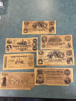 Reproduction Confederate currency.
