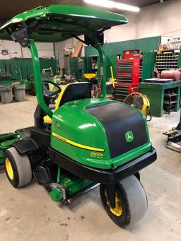 John Deere 2500E Hybrid E-Cut greens mower, Yanmar diesel, hydrostatic, 64 inch cut, 2,114 hrs.