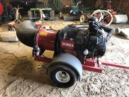 Toro Pro Force blower, Kohler gas motor, w/ remote, like new, 209 hrs.