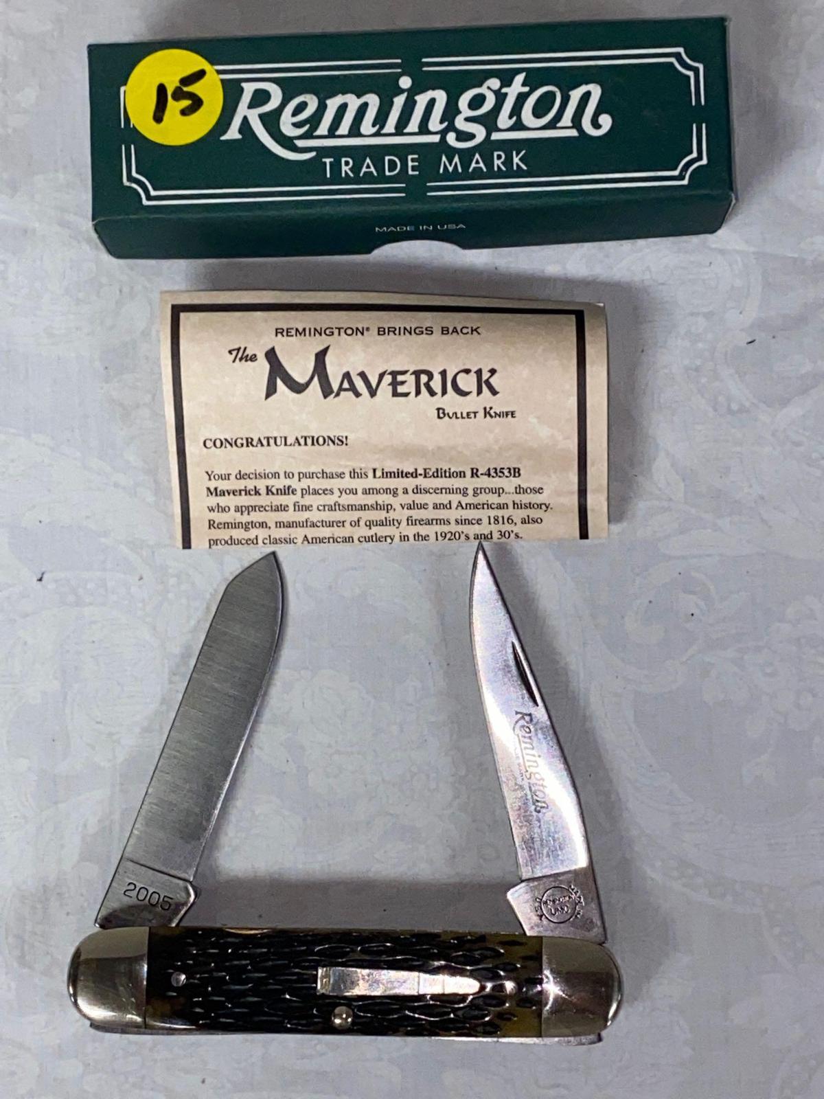 Remington 2005 limited edition Maverick knife #R-4353B.